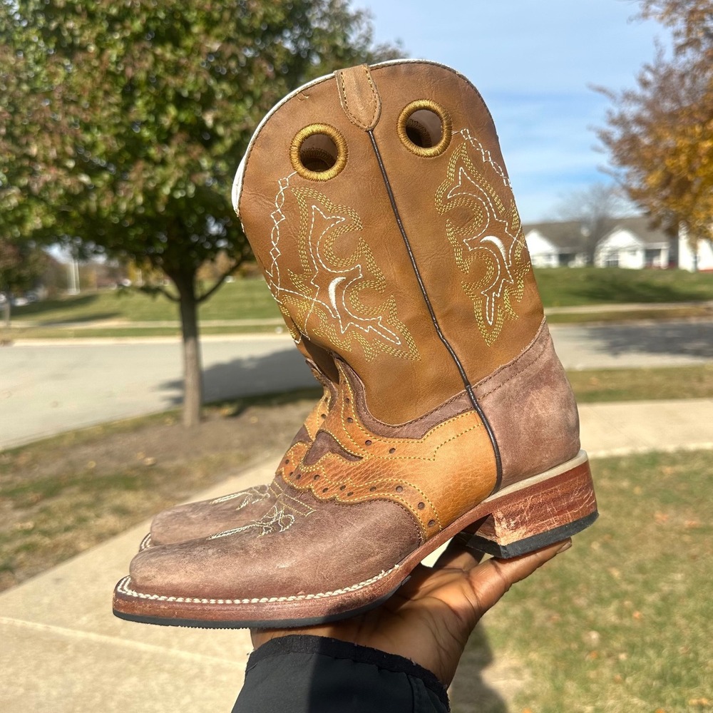 Ranchers Boots Co. Square Toe Western Boots Women's Size Size 22 US Size 5 Tan - Picture 15 of 15